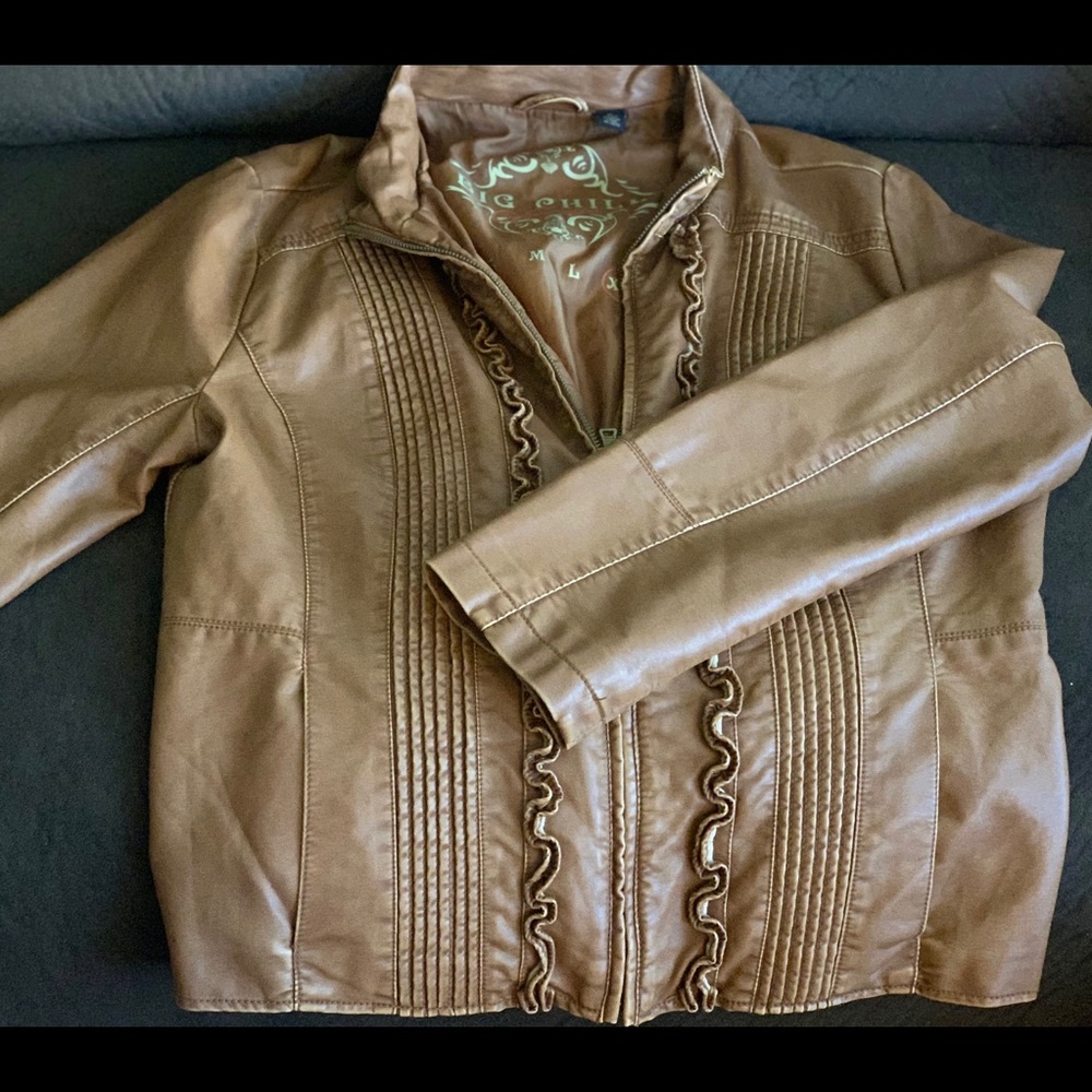 Big Chill Vintage XL Faux Leather Jacket